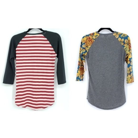 LuLaRoe Randy Raglan Baseball Tee Bundle XXS NWT - Picture 2 of 7